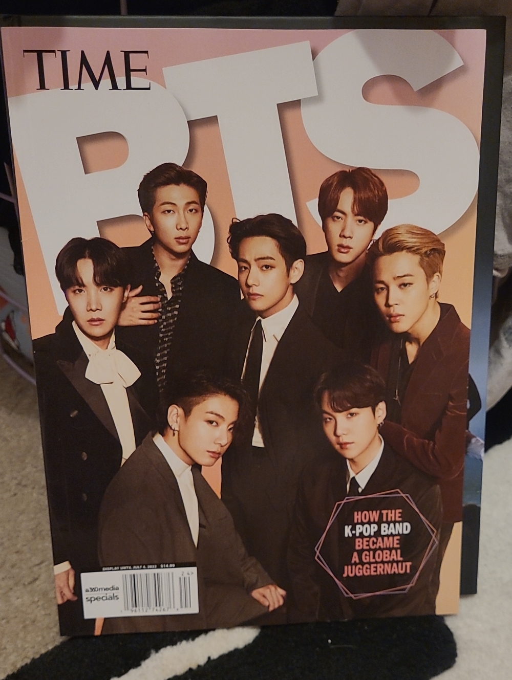 TIME BTS Cover Magazine - Pink & Peach Cover(2022)